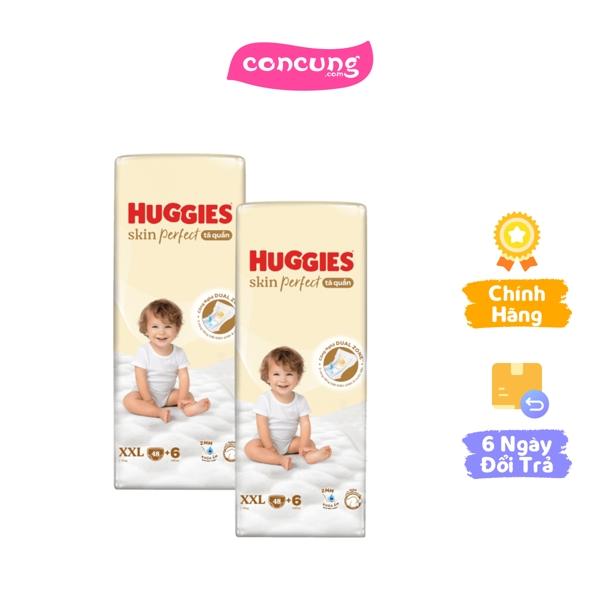 Combo 2 Tã quần Huggies SkinPerfect Pants (XXL, trên 15kg, 48+6 miếng)