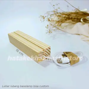 Base lamp akrilik 15cm/A5, dudukan lampu akrilik, lampu hias akrilik