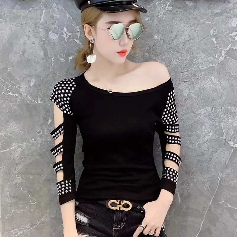 B37 Blouse Hitam Import Baju Atasan Wanita Dewasa Terbaru Top