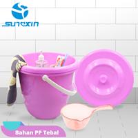 Gambar SUNXIN Baskom Plastik 3IN1/820/821/822/823/825/ Set Baskom Serbaguna / Ember Air Rumah Dengan Tutup - Hijau, 820/25L dari SUNXIN Kota Administrasi Jakarta Barat 2 Tokopedia