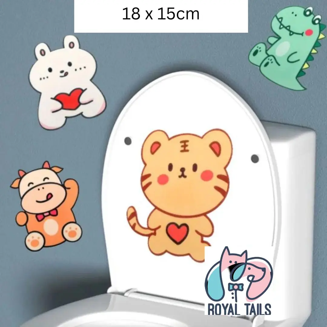 1 Set (4pcs) Aroma Patch Ruangan Motif Binatang Waterproof Aromatherapy Untuk Pewangi Lemari Kamar Mandi Toilet