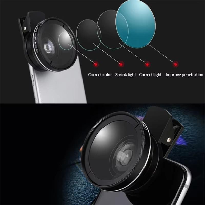2 in 1 Phone Lens, Portable Phone Camera Lens, HD Imaging Multi-coated Phone Lens, Outdoor Camping & Hiking Equipment 3