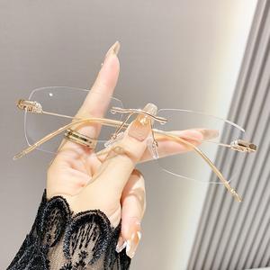 Kính Đổi Màu, Ngọt Ngào, Chống Ánh Sáng Xanh, Không Theo toa, Dành Cho Nữ, Không Viền, Thích Hợp Cho Người Cận Thị, Kính Mắt