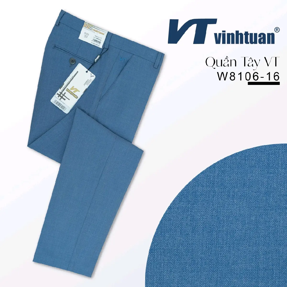 Quần tây Vĩnh Tuấn mã W8106