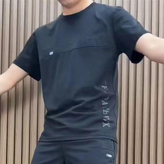 Product Introduction of Mùa hè Thin Ice Silk Tốc độ khô Mens Casual Suit Splice In Breathable Mesh Làm mới quần short thể thao - T-shirt Sport Áo Top 8