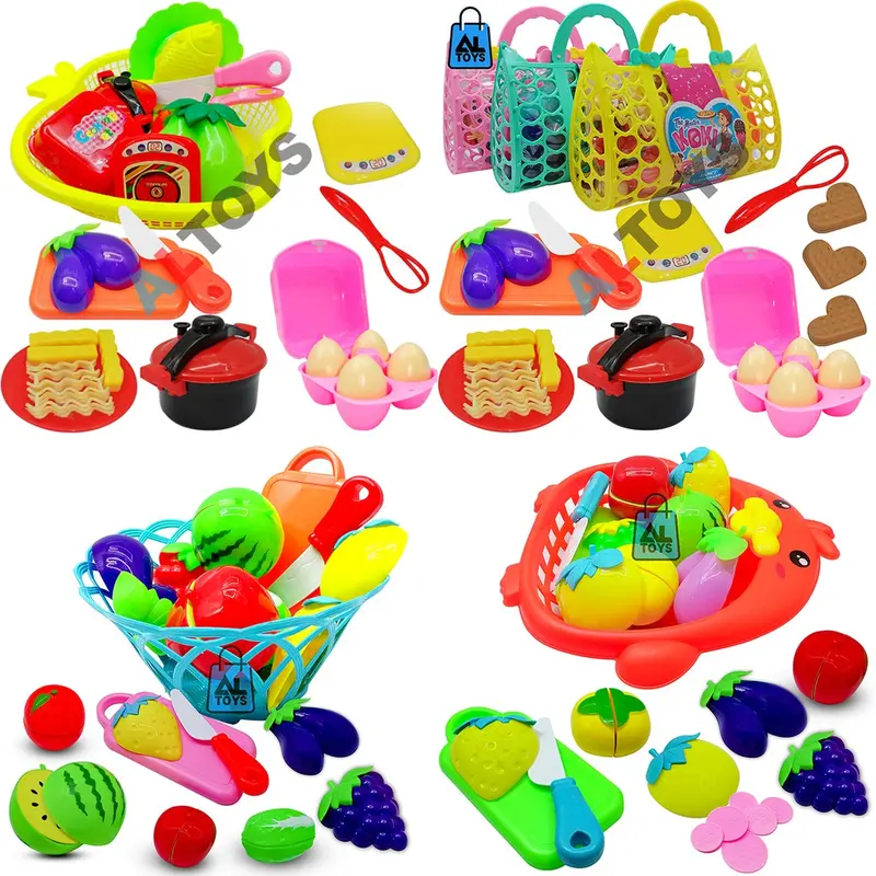 MAINAN ANAK PEREMPUAN KERANJANG BUAH POTONG SET MAINAN EDUKASI ANAK MENGENAL ANEKA BUAH BUAHAN mainan buah potong set Toys 3