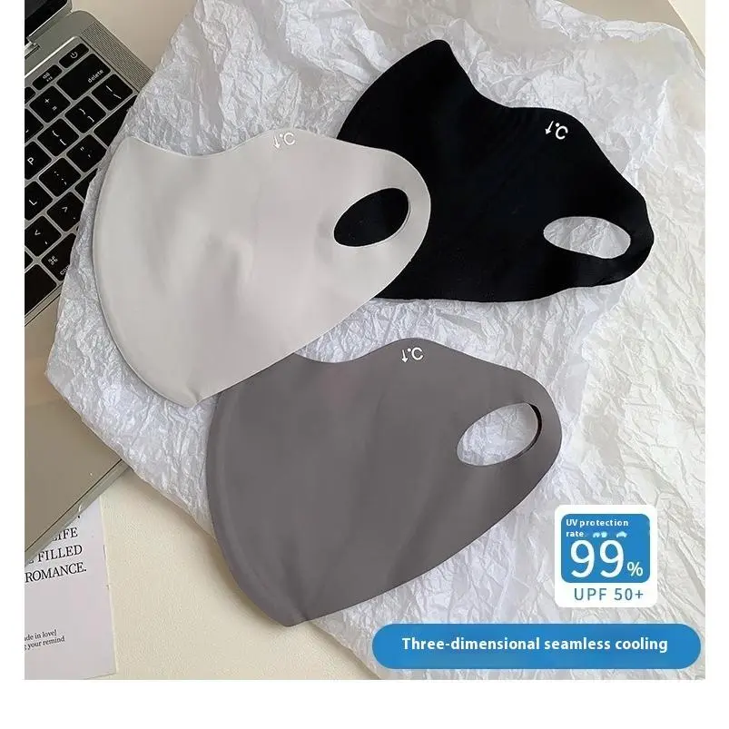 UV Protection Ice Silk Lightweight Breathable Summer Sun Protection Mask Face Shield Suitable for Outdoor Sun Protection
