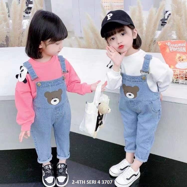 Set OVeral Anak Cewek/Swt Overal Anak Cewek Kekinian 0