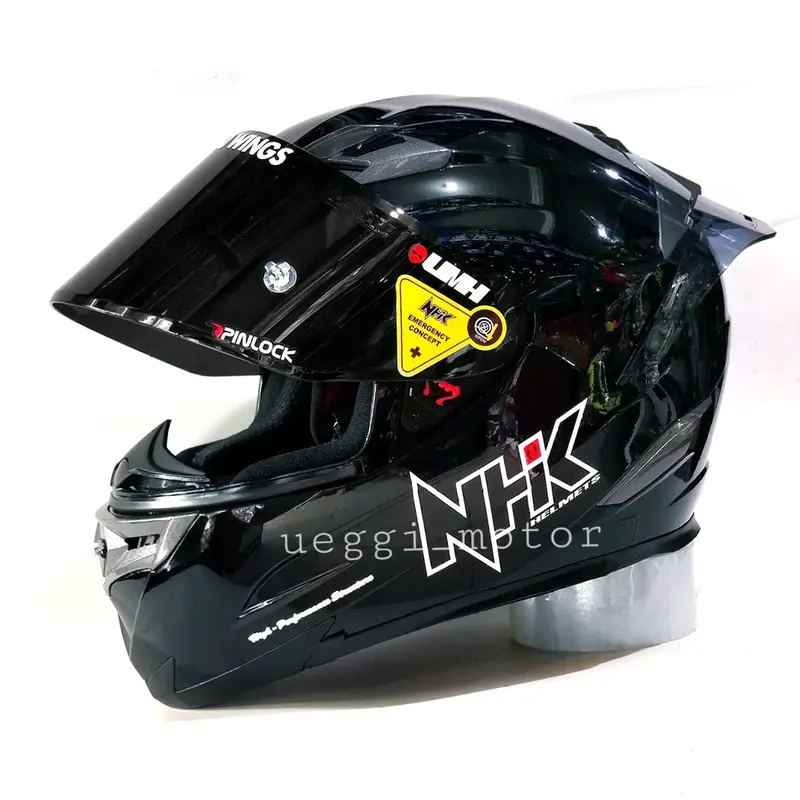 HELM NHK RX9 BLACK DOF PAKET GANTENG 3