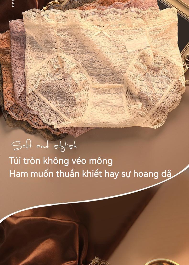 Product Introduction of Đồ Lót Ren, Chất Lượng Phổ Biến, Dành Cho Nữ, cạp vừa, Làm Bằng Bông, Có Đáy Kháng Khuẩn, Gợi Cảm Và Thoáng Khí, Liền Mạch, Phong Cách Cổ Điển Quần Lót Bé Gái, Thích Hợp Cho Đồ Lót Nữ 29