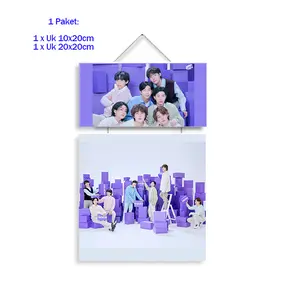 Walldecor gantung BTS set 2 foto hiasan kamar Hiasan dinding gantung Aksesoris Gantungan