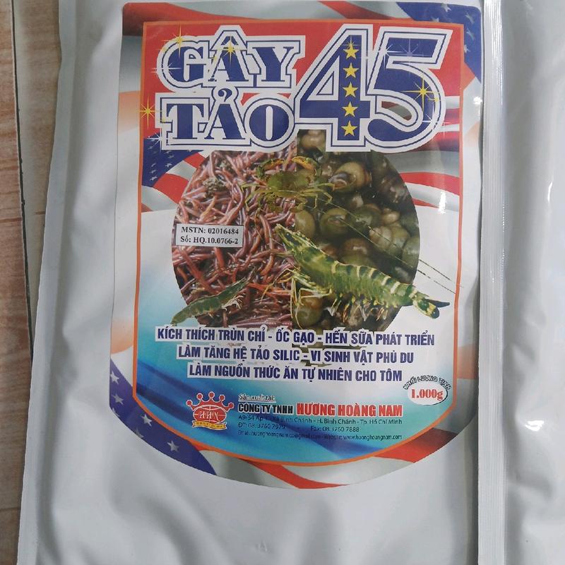 Gây tảo cho tôm cua GÂY TẢO 45 1KG dạng bột pha nước tạt(kích thích trùn chỉ,ốc gạo,hến sữa phát triển,tăng hệ tảo silic-vi sinh vật phù du,tăng nguồn thức ăn tự nhiên cho tôm...) 2