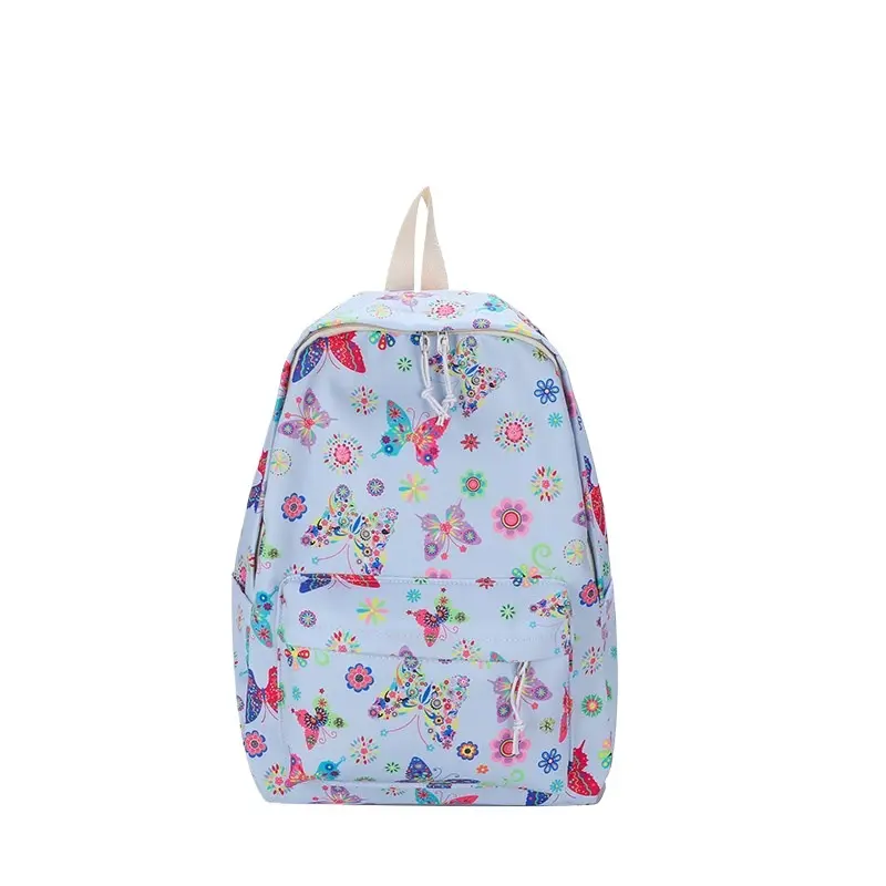 Student Backpack, Outdoor Storage Bag, Double Shoulder Bag for Primary School Students, Korean Style Cute Cartoon Print Large Capacity Backpack for High School and College Students, Fresh Double Shoulder Bag