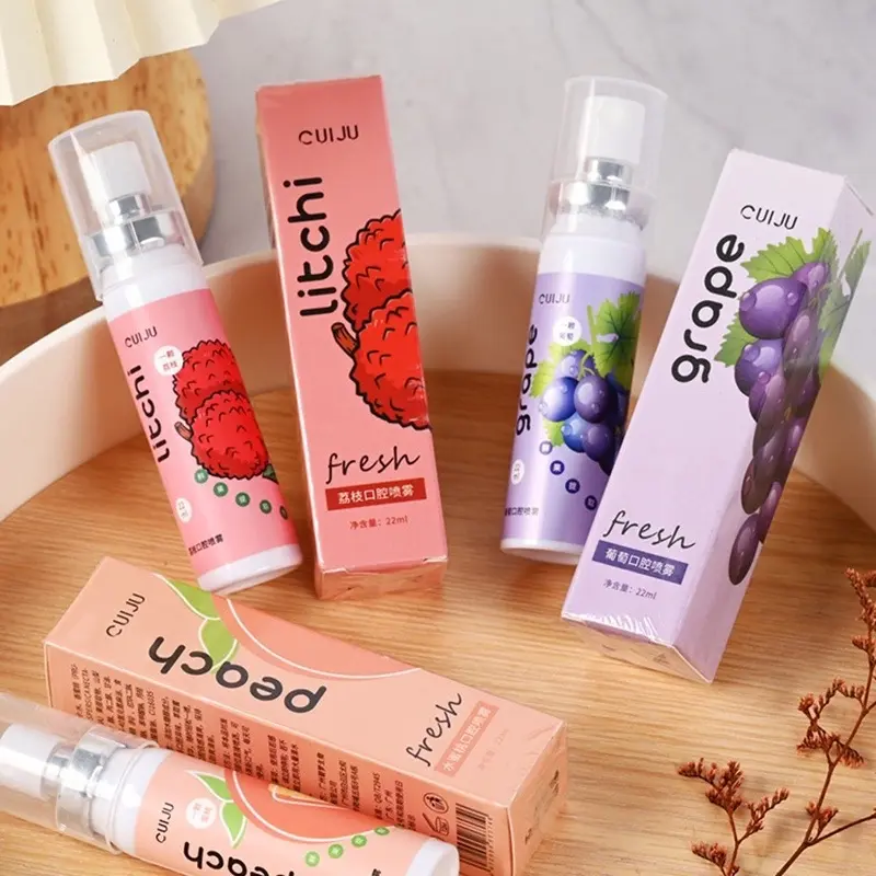 [Tuyết Lượng Phụ Kiện] (Bán Buôn Sỉ) Xịt Thơm Miệng CUIJU Hoa Quả Thơm Miệng Sạch Sẽ Thơm Tho Giảm Hôi Miệng Giúp Ngăn Ngừa Vi Khuẩn Xịt Miệng 4