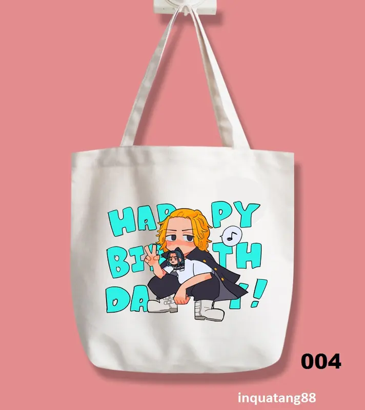 Túi vải bố tote canvas- tokyo revengers Bag Nữ 5
