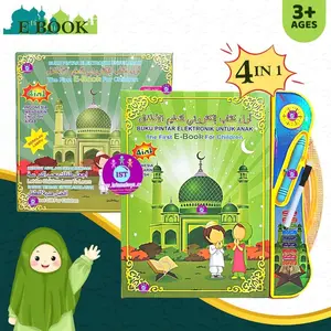 Mainan Edukasi Anak Muslim Ebook Buku Islami Anak 4 Bahasa LED dan SNI belajar pen Toy Toys