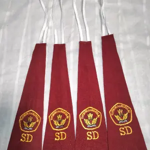 Dasi sd  bordir 10 pcs laki laki perempuan Aksesoris Elegan Pria Seragam