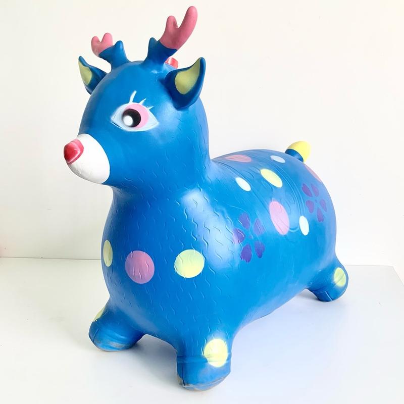 Đồ chơi Thú nhún hơi cho bé có nhạc ,dày to, đồ chơi vận động cho bé Toy Cao Su