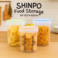 Gambar SHINPO Toples Makanan Sealware KEEP 352M / 820ml Tempat Snack Camilan Plastik Food Grade - MN - MEDIUM 820ml dari manolistore Kota Surabaya 2 Tokopedia