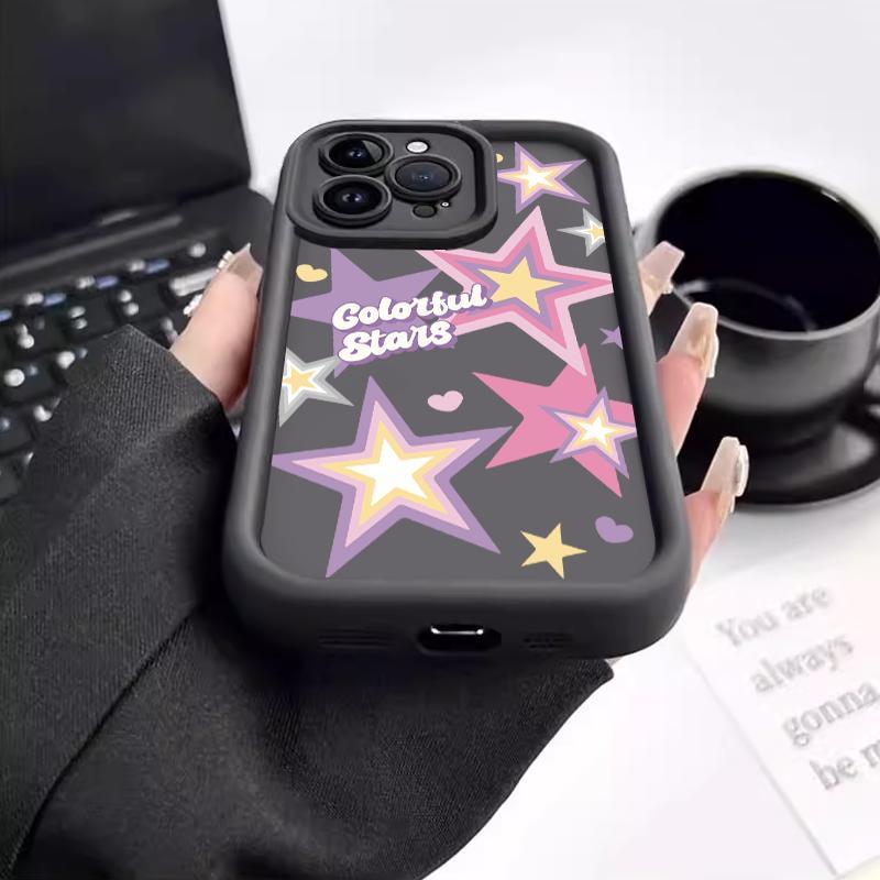 Casing Kamera Pro untuk VIVO Y17 X50 Lite Y01 Y02 Y02A Y02t Y03 Y10 Y10 T1 Y11s Y12 Y12a Y12s Y15 Y15s Y15a Y15c Y16 Y17s Y18 Y18e Y19 Y1s Casing Lunak Bintang Keren Slikon untuk Ponsel 3