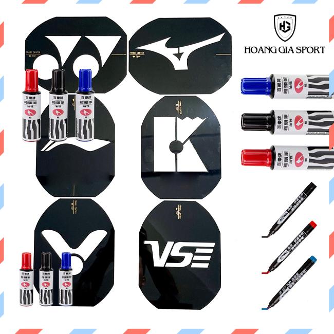 Khung Sơn Logo Vợt Cầu Lông Yonex Lining Victor Kumpoo Mizuno VS Kèm Mực Sơn Và Các Mẫu Mới 2025