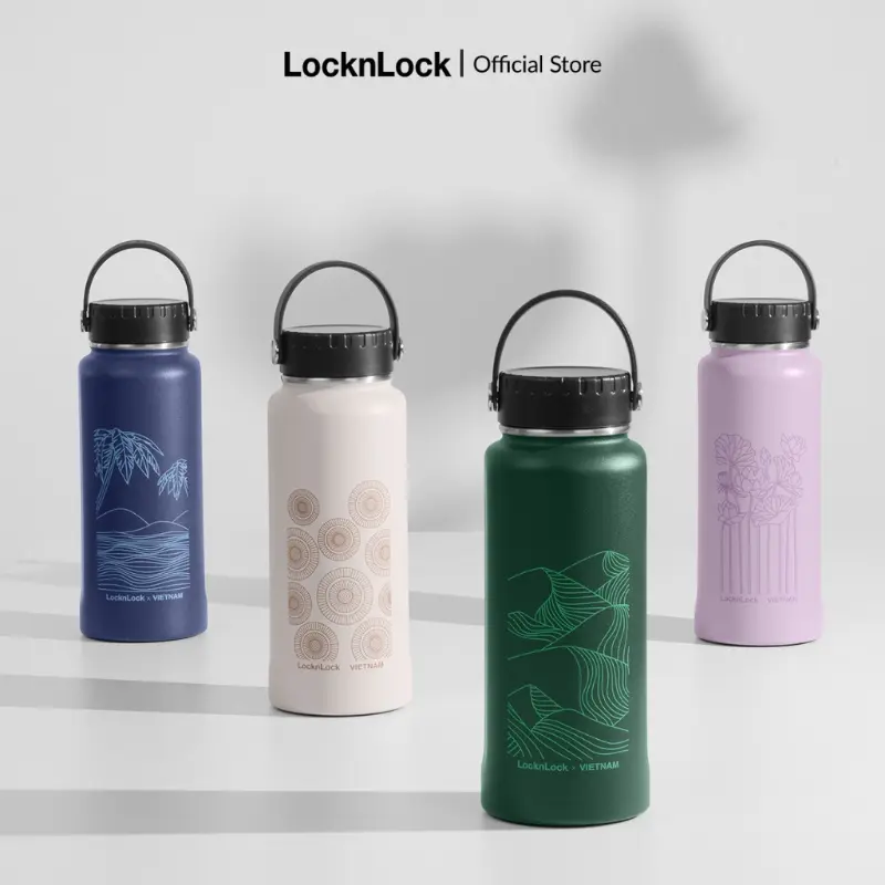 Bình giữ nhiệt Lock&Lock bằng thép không rỉ Riga Tumbler Vietnam Edition 897ml (4 phiên bản) LHC4160