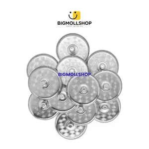 1 Lusin (12 Pcs) Tutup Gelas Stainless Steel, Glass Cover Stainless 8Cm Penutup Mug Minuman
