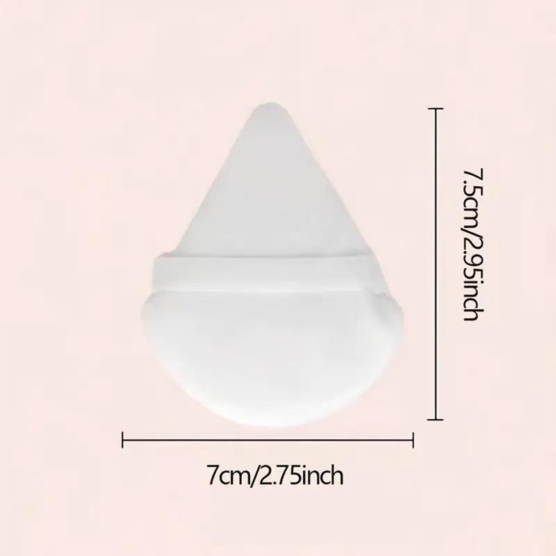Soft Powder Puff, 1 Count Triangle Face Detail Makeup Puff, Super Soft Eye Makeup Wedges Beauty Tool For Loose Setting Powder Face Body, Foundation Blender Velour 7
