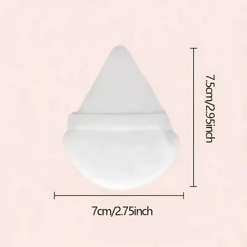 Soft Powder Puff, 1 Count Triangle Face Detail Makeup Puff, Super Soft Eye Makeup Wedges Beauty Tool For Loose Setting Powder Face Body, Foundation Blender Velour 7