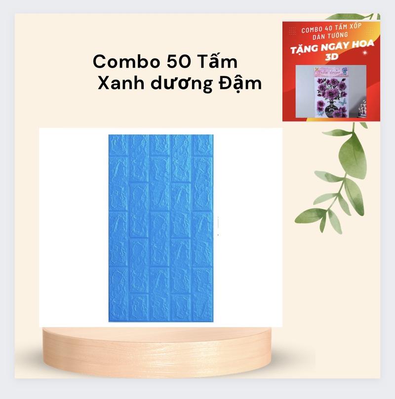Product Introduction of Combo 50 tấm xốp dán tường đủ màu kt 70x40 ( Tặng hoa ) 8