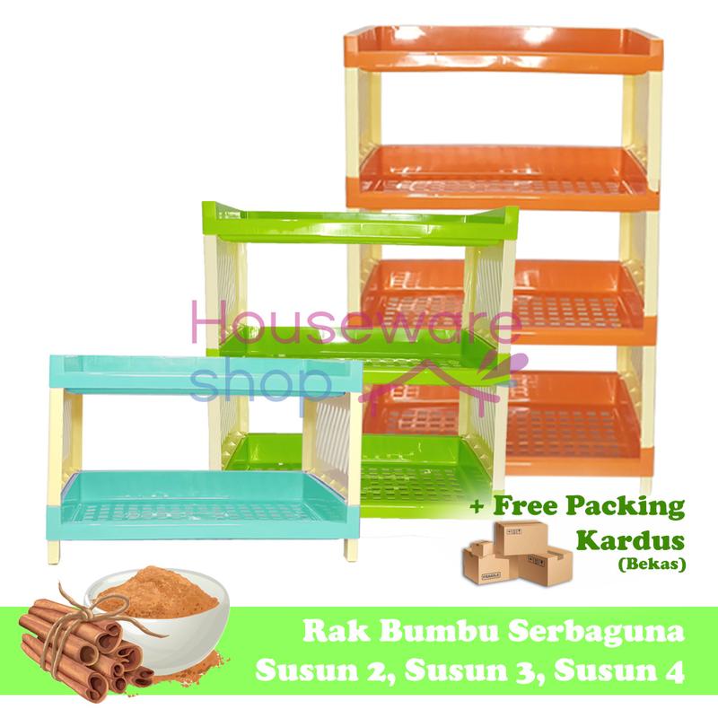 Product Introduction of Rak Plastik Susun 2,  Susun 3, Susun 4 / Rak Bumbu Dapur / Rak Portabel Serbaguna 13