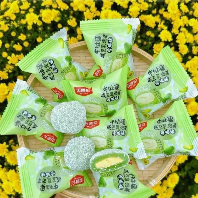 [1kg]6-9Vị Bánh mochi kem lạnh mix : đậu nành, đào , xoài, cam,dau, chanh leo,việt quất,sầu riêng, bơ sữa,khoai môn siêu ngon date mới Thức Ăn Food Food 4