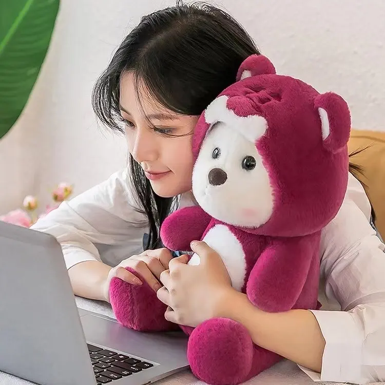 Gấu bông lena ngồi siêu đáng yêu  - thú nhồi bông lena gấu dâu sezi 30cm Thú Bông Toy Đồ Chơi 2