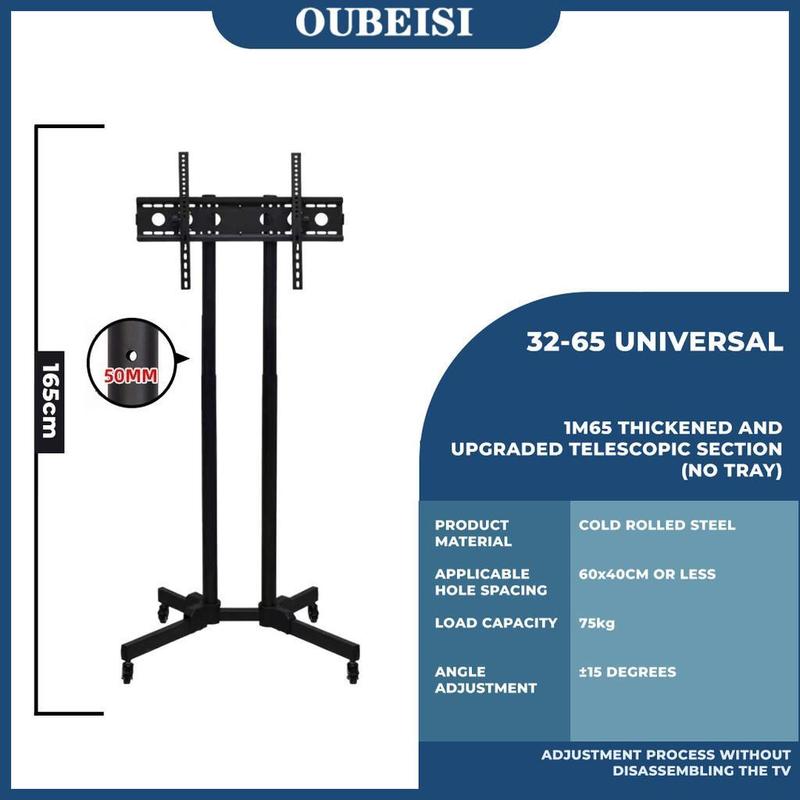 OUBEISI Bracket Standing LED TV Roda Portable 32-85 INCH Optimalisasi ...