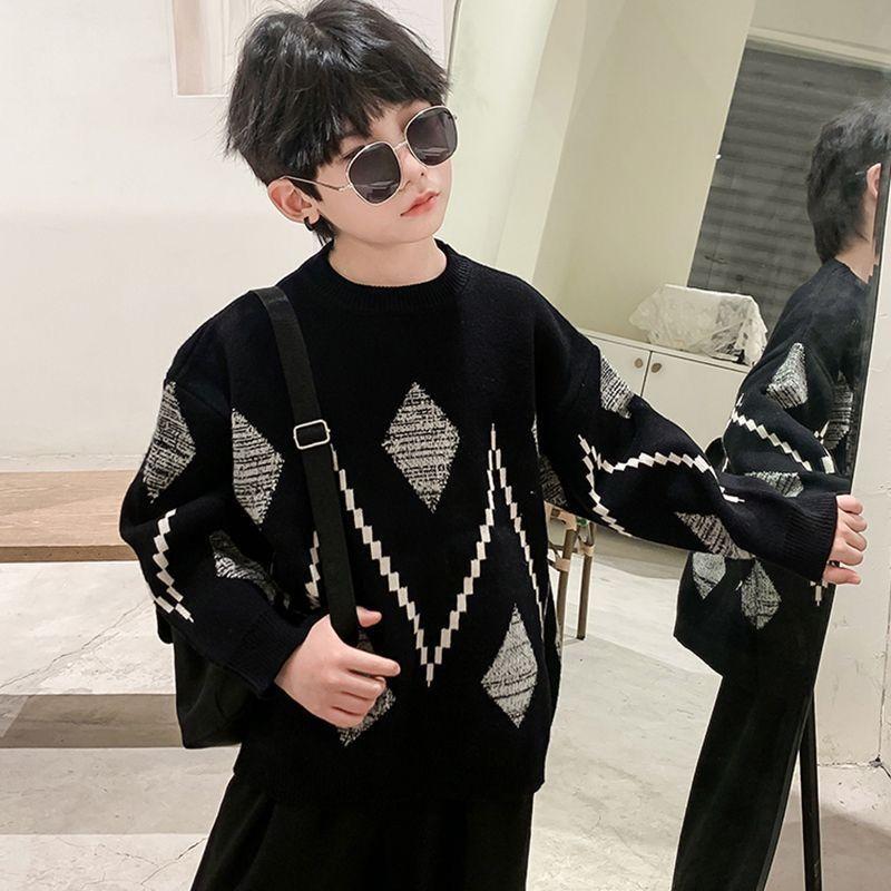 Product Introduction of Áo Len Bé Trai, Áo Chui Đầu Dày Dặn, Cổ Tròn, Mùa Thu Và Mùa Đông, Hàng Mới Về, Phong Cách Phương Tây, Thích Hợp Cho Bé Trai Và Thanh Thiếu Niên, Phong Cách Trung Quốc Mới, Có Thể Mặc Ngoài Trời 1