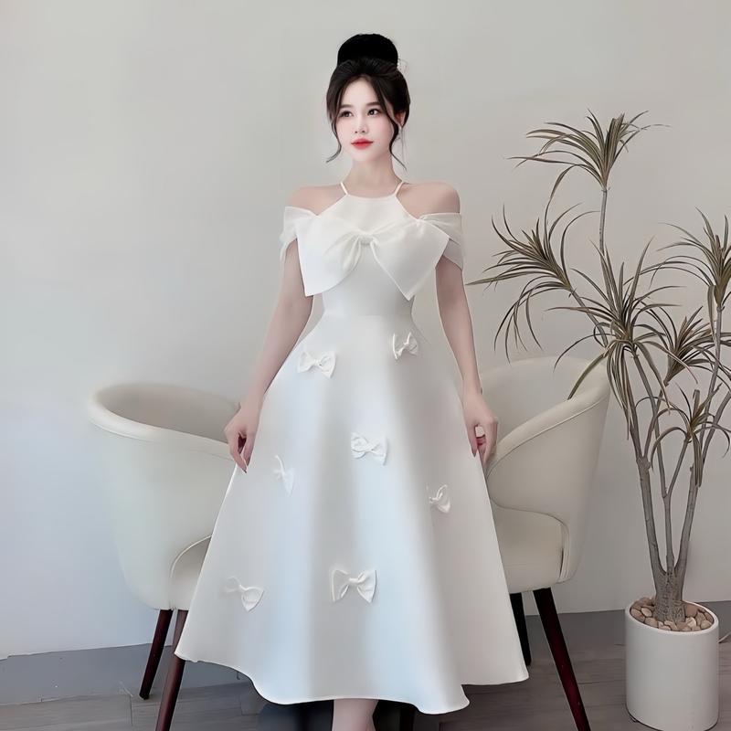 ĐẦM TAPTA FORM DÀI NHIỀU NƠ ĐI CHƠI ĐI ĂN CƯỚI ĐẦM ĐI TIỆC SANG CHẢNH Nữ Women Dress