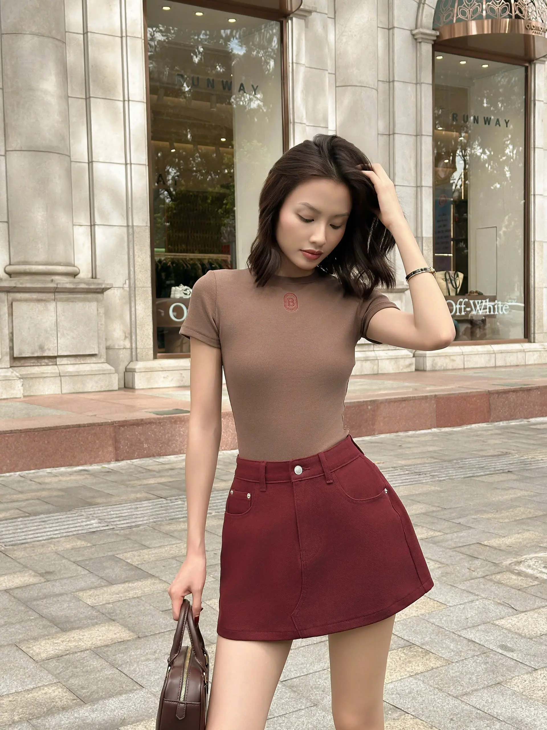 Chân váy jeans ngắn BASIC HANI SKIRT