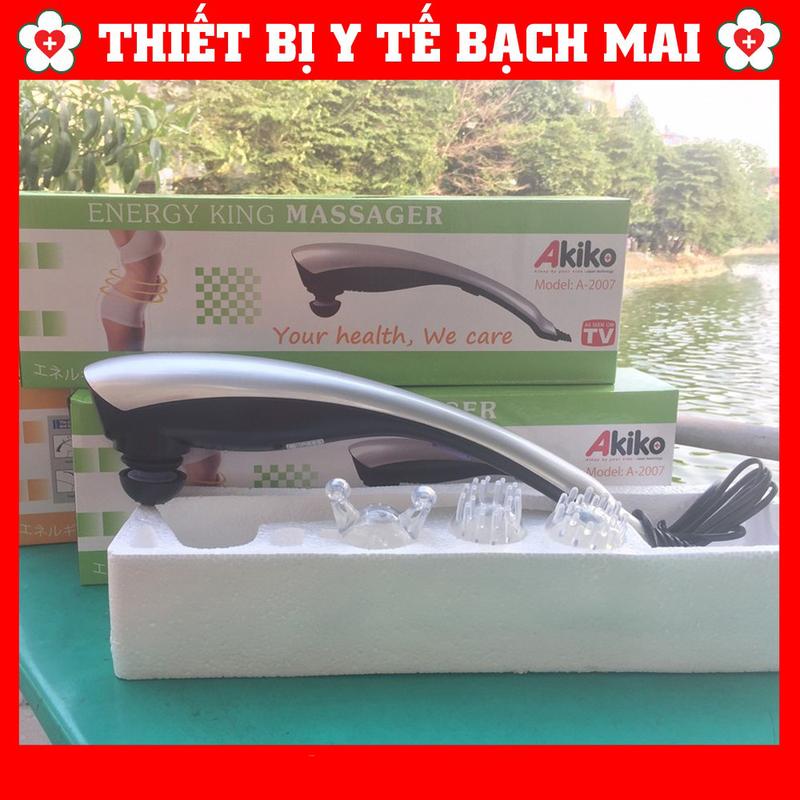 Máy Massage Cầm Tay Nhật Bản Akiko A-2007 - 3 Đầu Massage Kết Hợp Đèn Hồng Ngoại