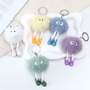 BISA COD G6746 Gantungan Karakter Bola Mata Besar / Aksesoris Tas Bola Bulu Lucu Kekinian