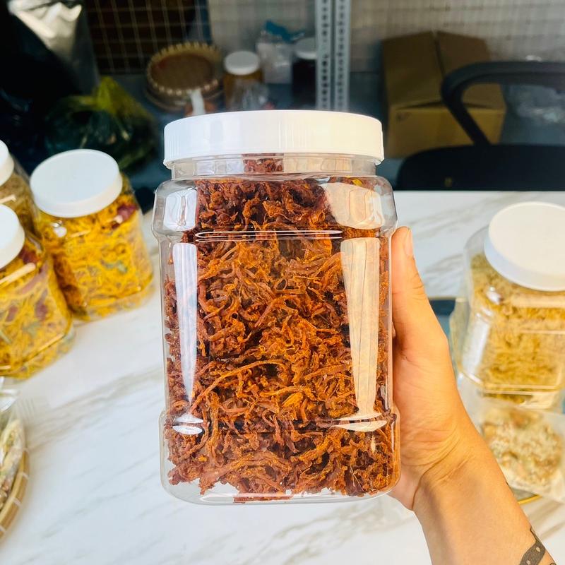 1 hủ 500gram bò sợi ( đậm vị bò ) Snack Ăn Vặt