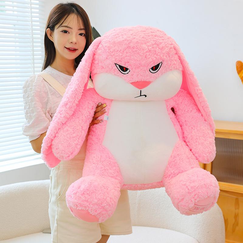 Gấu Bông Thỏ Giận Dữ Dễ Thương Thỏ Hờn Dỗi Lông Xoắn Cao Cấp Thú Bông Thú Nhồi Bông Đồ Chơi Voi Toy Phát Nhạc