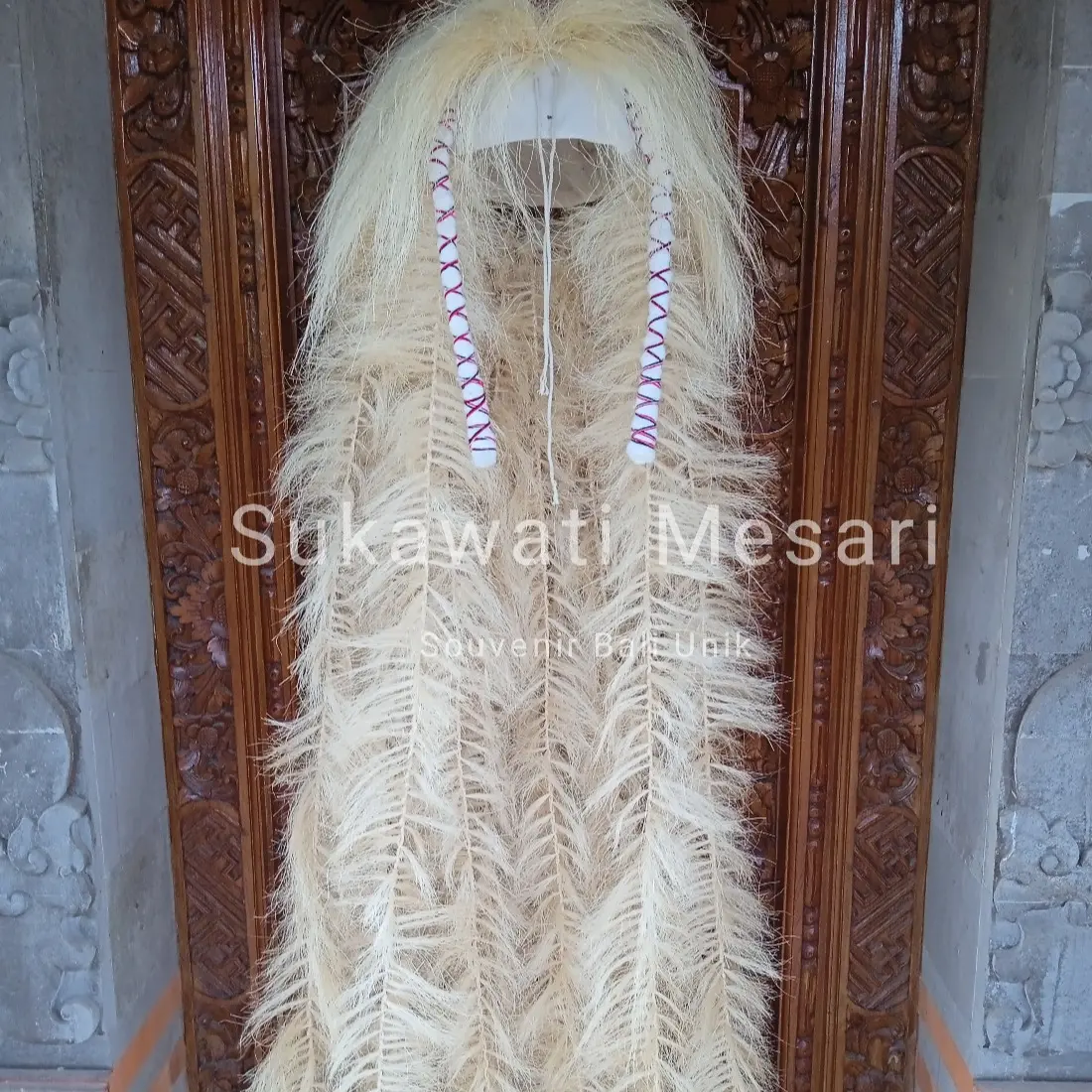 Rambut Rangda Bahan Serat Tanaman Lengkap Dengan Keranjang Basang ...