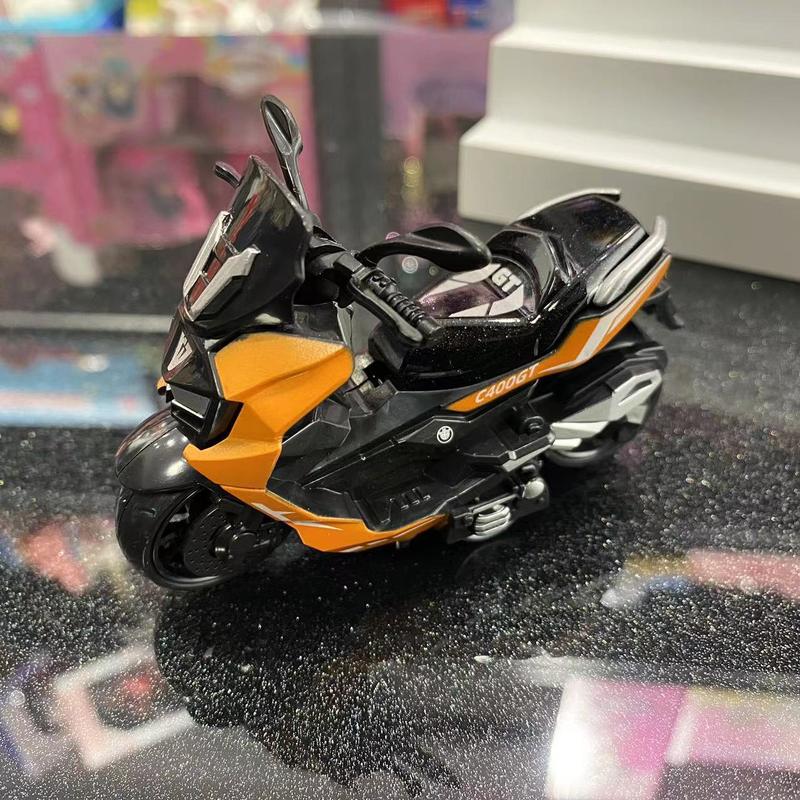 Product Introduction of Alloy Pull Back Motorcycle Simulation Pedal Toy Car Model Keychain Pendant Gift Clip Doll Gift 20