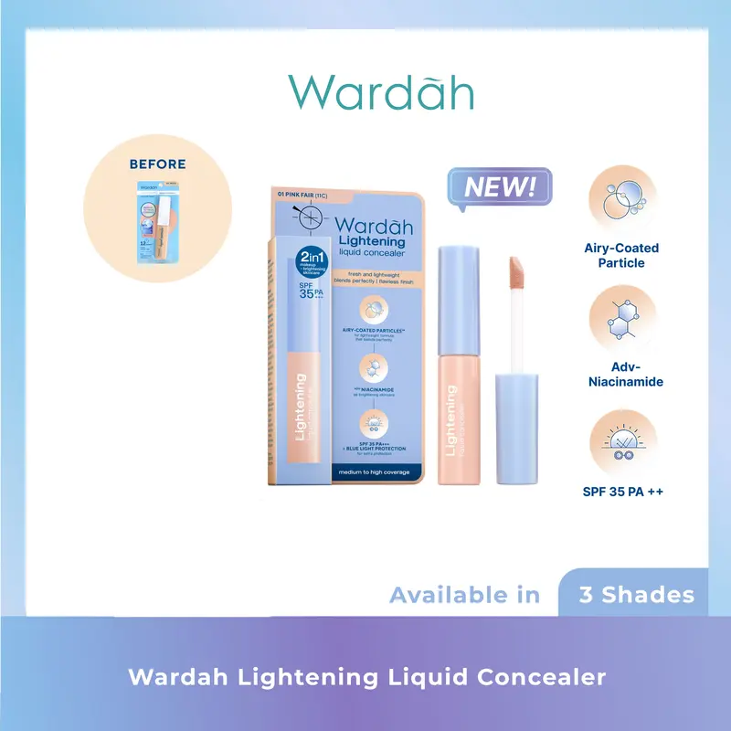 WARDAH Lightening Liquid Concealer BPOM ORIGINAL 0