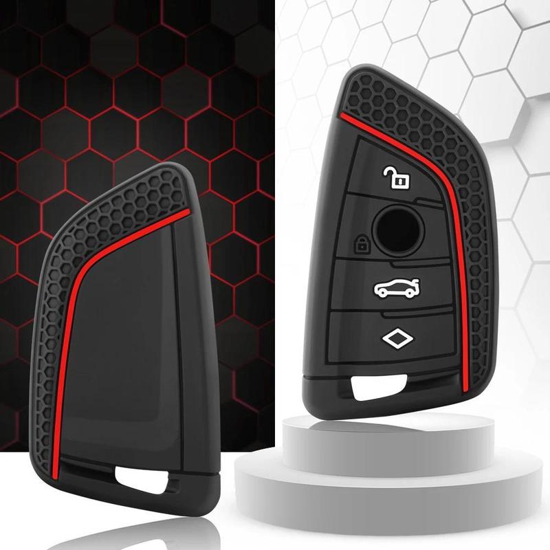 Product Introduction of Silicone Car Key Case, Car Key Protector, Keychain Key Case for BMW X1 X3 X4 X5 X6 Series 1 2 3 5 7 G20 G02 G05 G31 G23 F34 F15 F40 IX3 Smart Key 7