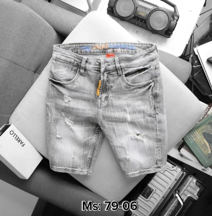 Quần Jean Nam Cao Cấp Màu Xams Sáng , Wash Thời Trang Rách cho Phái Mạnh - Pants Menswear