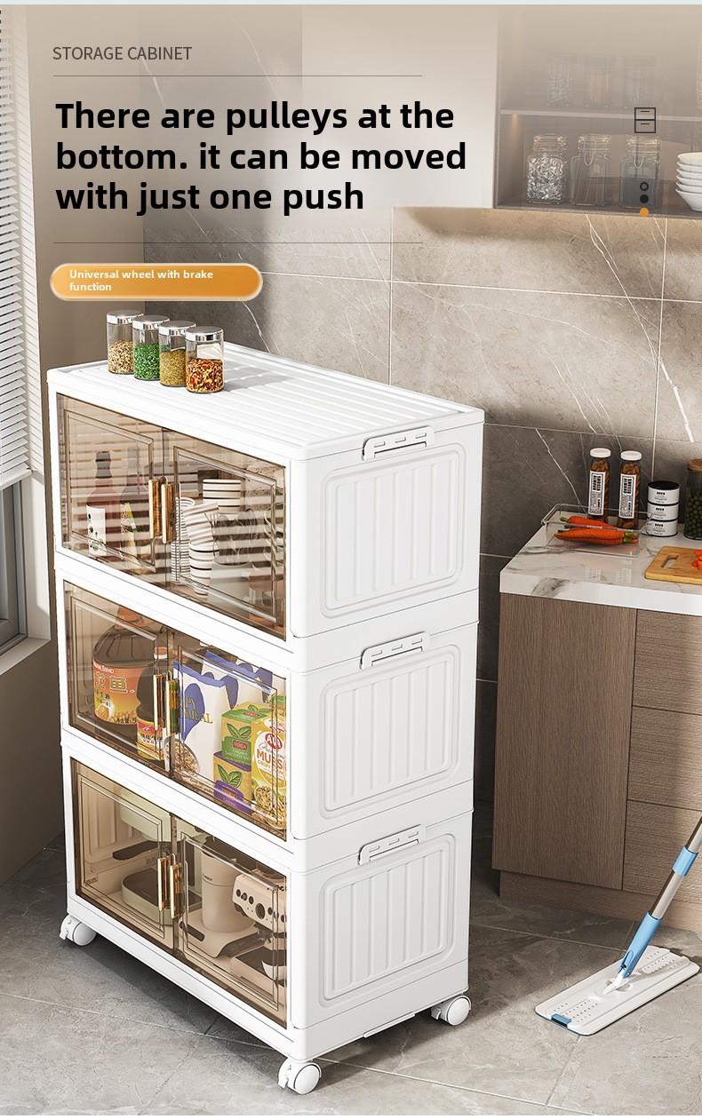 Product Introduction of 50-80 Wide Folding Storage Cabinet Plastic Bedroom Storage Box Organiser 8