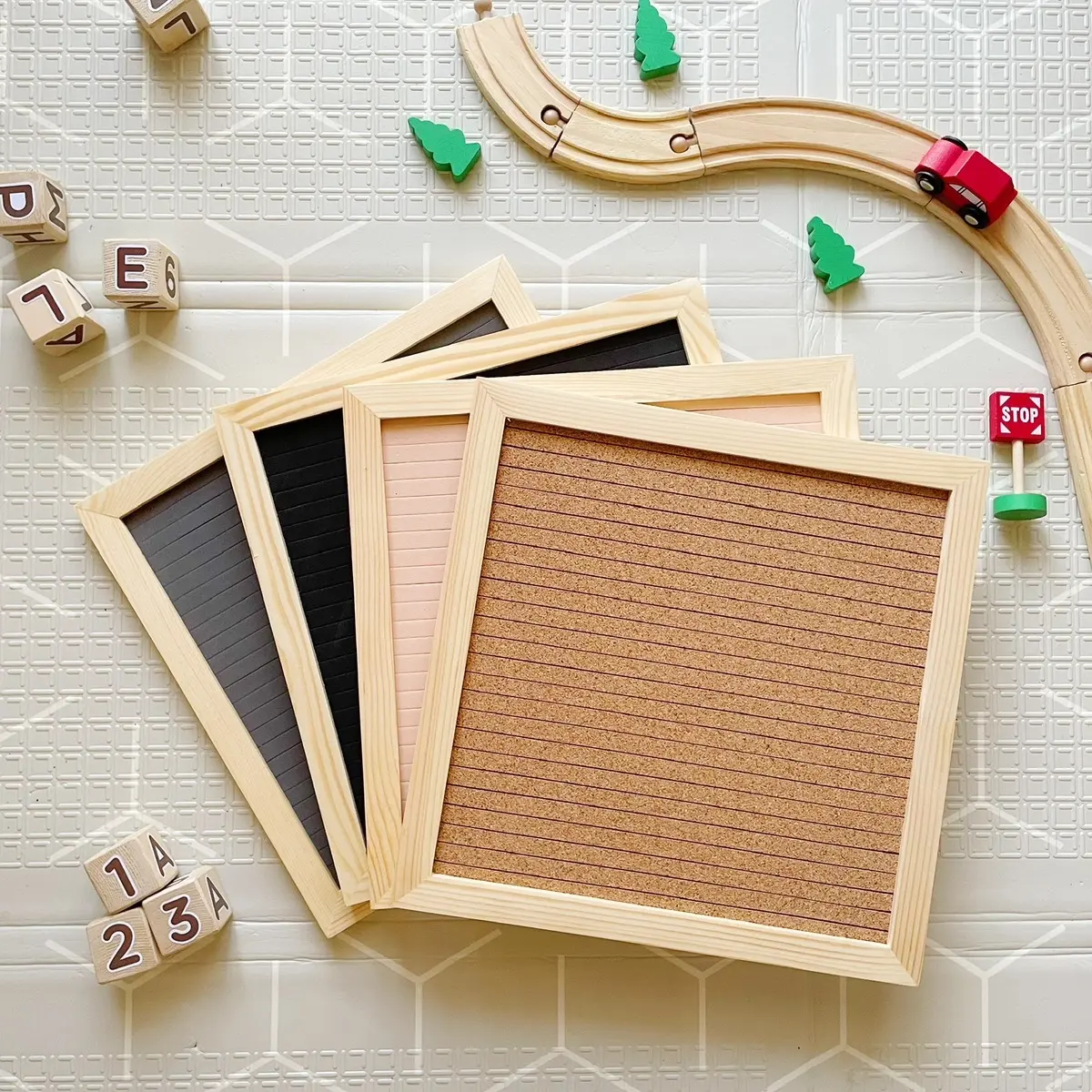 PAPAN NAMA BAYI VIRAL LETTER BOARD | PAPAN NAMA BAYI | SET HURUF | EASEL STAND Kayu Rumah