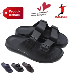 IINKAYNI Luxe Sandal Selop Pria 39-44 Anti Slip Karet Elastis Empuk Tahan Lama  Sendal Shoes
