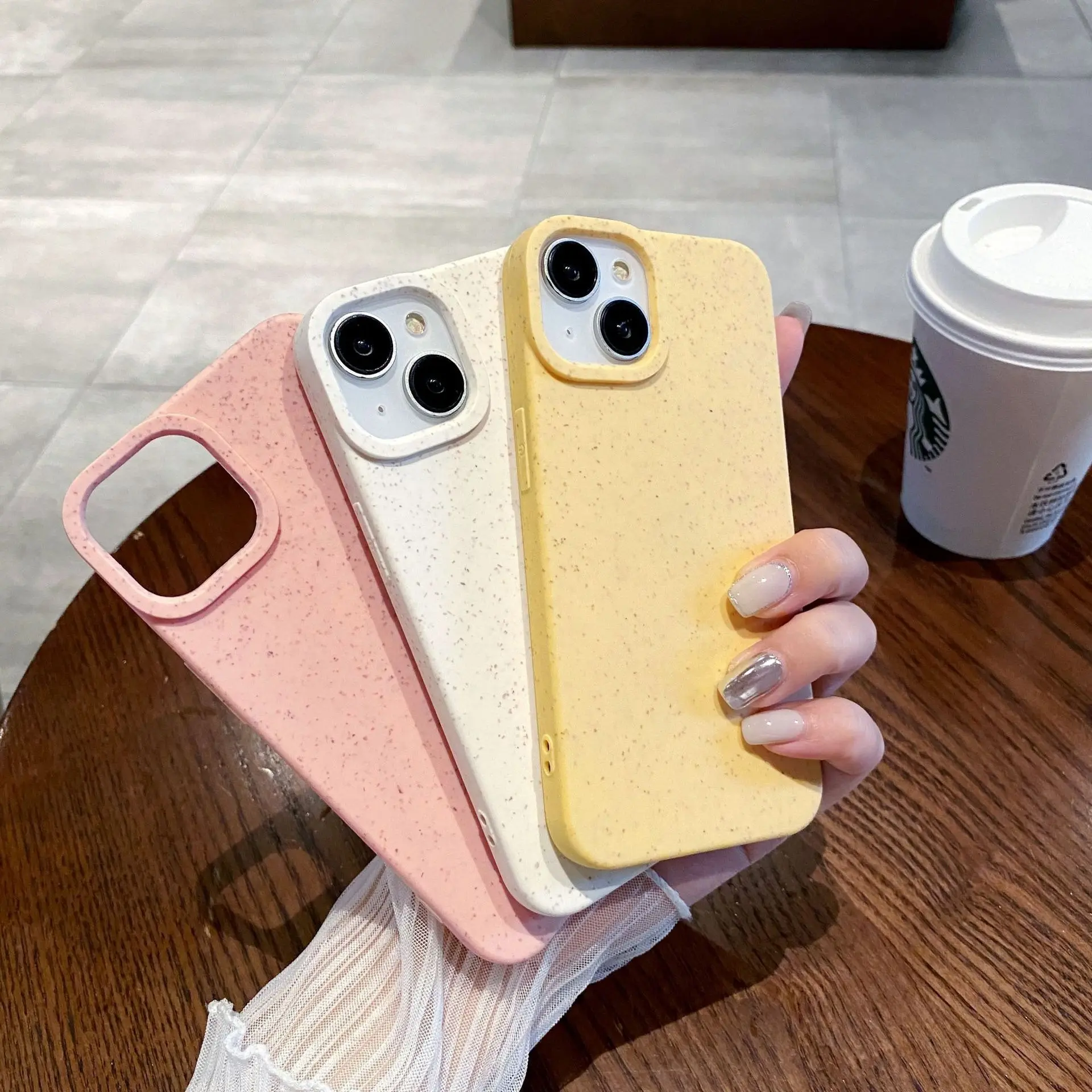 Ốp Điện Thoại, Vỏ Lúa Mì, 13 Thích Hợp Cho Iphone14promax Apple 15plus, 11, Mềm, Có Thể Phân Hủy, Bảo Vệ Môi Trường, 12, XR
